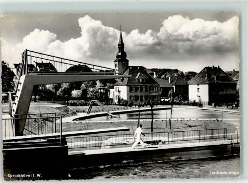 Sprockhövel Schwimmbad Sprungbrett Wasserrutsche