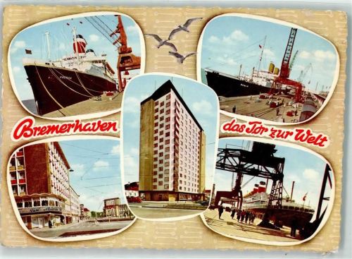 Bremerhaven Hafen Passagierschiff Verladekran