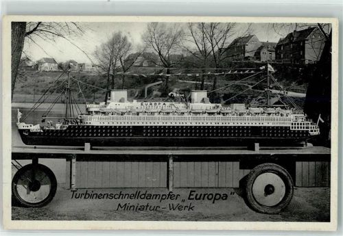 Modell Schiff Miniatur Werk AK