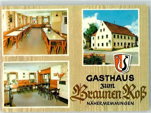 86720 W8860 Nähermemmingen - Gasthaus zum Braunen Roß Wappen