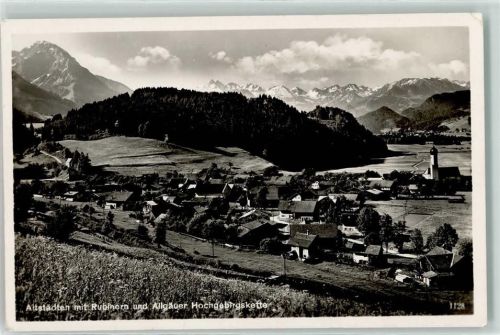 Altstädten Rubihorn Allgäuer Hochgebirgskette Bahnpost Oberstdorf-Immenstadt