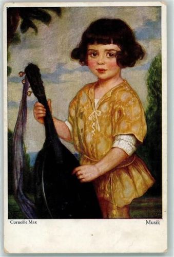 1921 Kind mit einer Laute , Musik , Primus 5085