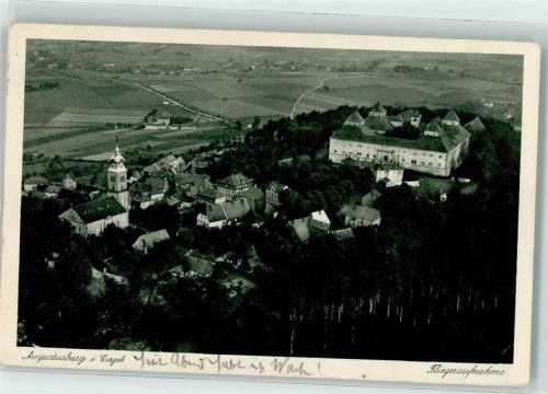 09573 O9382 Augustusburg - Fliegeraufnahme Schloss