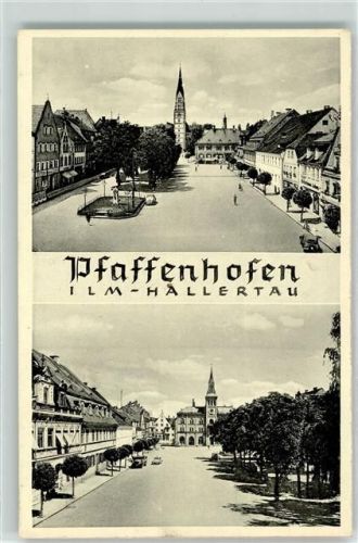Pfaffenhofen Marktplatz Rathaus Kirche