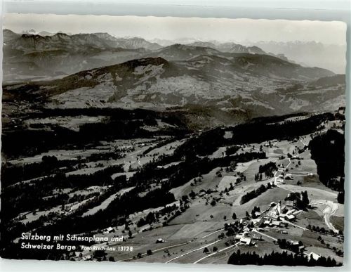 Sulzberg mit Schesaplana Schweizer Berge