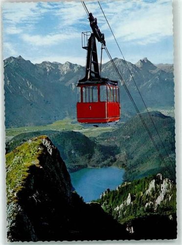 Schwangau Tegelbergbahn Blick auf Alpsee Schlicke und Aggenstein Fahrkarten