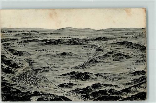 Reims 1917 Vogelschau Nr.565