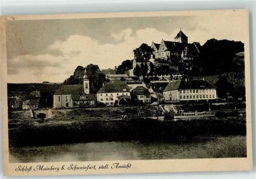 Schonungen Schloss Mainberg WK II Stempel