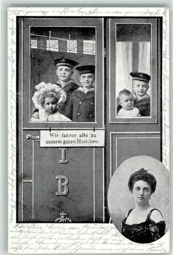 Kronprinzessin Luise und Kinder Adel Sachsen 1903