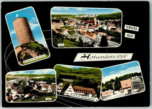 Hohenfels Burgruine Hungerturm B.R.K. Erholungsheim Reisebus
