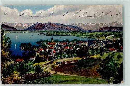Tutzing 1917 Starnberger See Karwendelgebirge