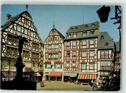 Bernkastel-Kues Marktplatz Michaelsbrunnen Geschäft Josef Kaiser Markthalle Zigarettenautomat