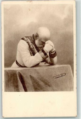 Kaiser Franz Josef I im Gebet