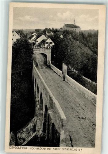 Dingolfing Hochbrücke mit Franziskanerkloster