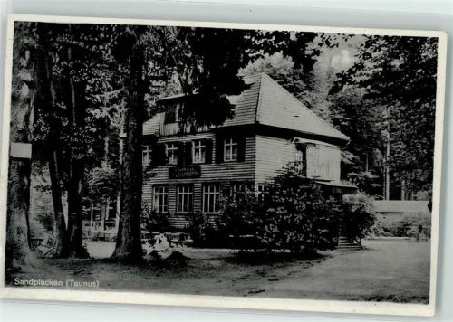 61389 W6384 Sandplacken - Rathaus u. Pension Tannenheim
