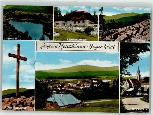 Neuschönau Rachelsee Lusenschutzhaus Lusengipfel Gipfelkreuz Kirche