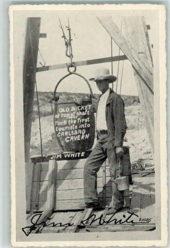 Carlsbad Jim White , Discoverer and explorer of the famous Carlsbad Caverns in New Mexico - A thrilling story