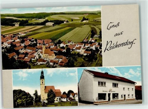 Reichersdorf Bäckerei Obermaier Pfarrkirche St. Martin Fliegeraufnahme