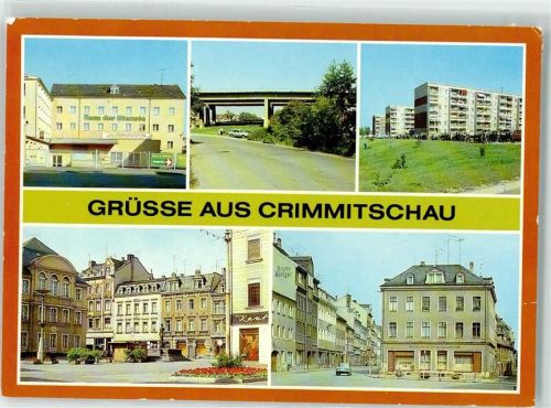 Crimmitschau Autobahnbrücke Straße der Freundschaft Markt Silberstraße