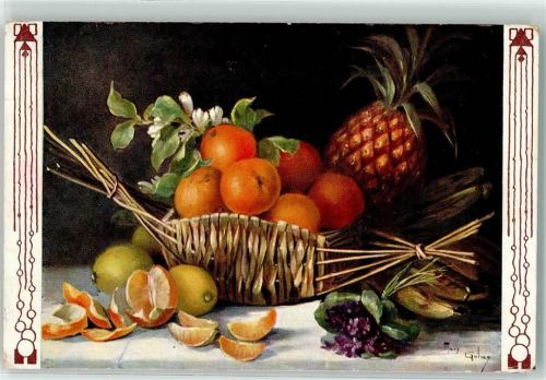 Stilleben Ananas Bananen Orangen Zitronen Serie 473 Nr 1