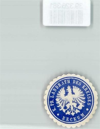 Beckum K. Pr. Landrat des Kreises Beckum