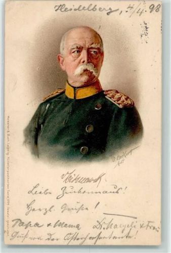 1898 Fürst Otto von Bismarck sign.Beck