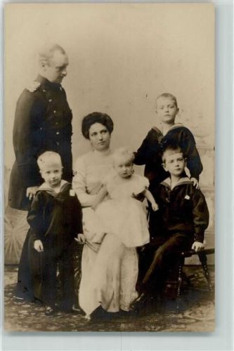 König Friedrich August III. Prinzessin Luise von Österreich-Toskana mit Kindern