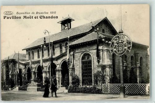 Brüssel Bruxelles Exposition 1910 - Pavillon Moet et Chandon - Sekt AK Ausstellung