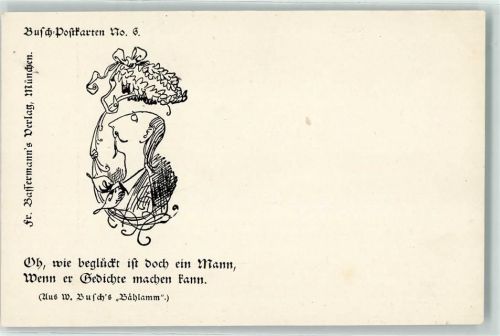 Bählamm Karte Nr.6 Busch Wilhelm
