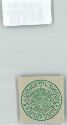 Auerbach K.S. Amtshauptmannschaft Auerbach i.V.