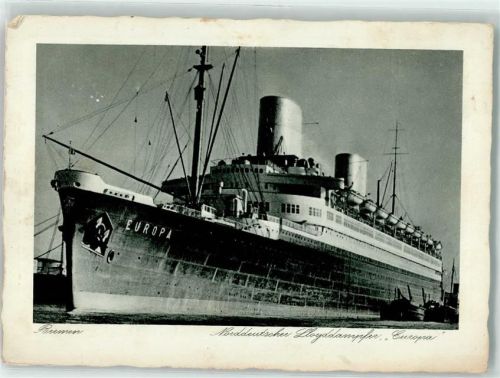 Bremen Norddeutscher Lloyd Bremen Vierschrauben Turbinen Schnelldampfer Europa