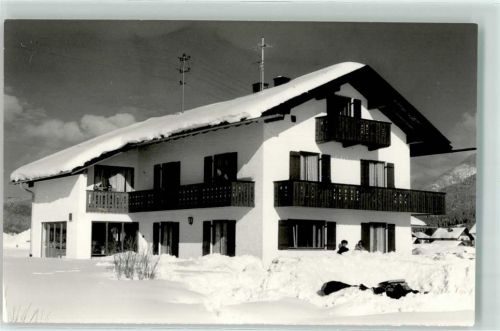 82467 W8101 Krün Privatfoto KEINE AK Haus Krottenkopf Winter
