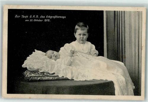 O5900 Eisenach , Thür Adel Sachsen-Weimar-Eisenach - Taufe Erbgroßherzog , Aufnahme Hofphotograph Heinemann Adel Sachsen 1912