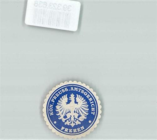 Freren Amtsgericht Königreich Preußen Adler Blau Weiß