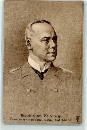 Marinedank E.V. WK I Kapitänleutnant Thierichens Komm. des Kreuzers Prinz Eitel Friedrich