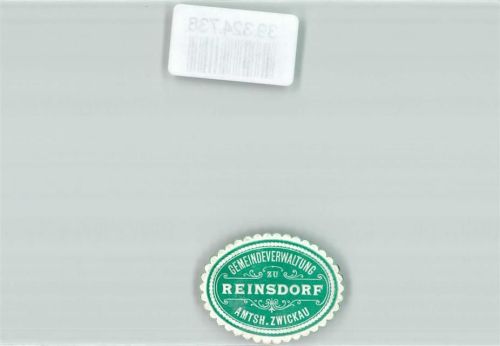 Reinsdorf Gemeindeverwaltung Reinsdorf Amtsh. Zwikau