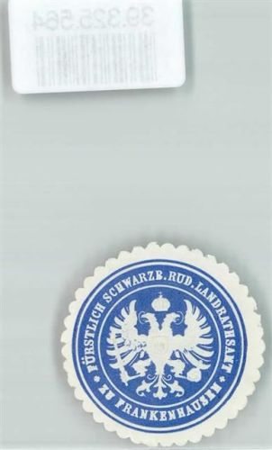 Bad Frankenhausen Fürstlich Schwarzb. Rud. Landratsamt zu Frankenhausen