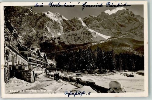 Eibsee Bayer. Zugspitzbahn Riffelwand Zugspitze Winter
