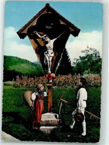 Udine Tracht Flurkreuz Ort handschriftlich