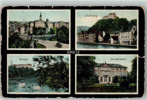 Greiz Elstersteig Parksee Schwan Sommerpalais