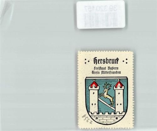 Hersbruck Wappen Kaffee Hag Nr. 34 Hirsch Burgtürme