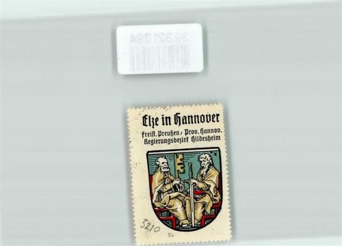Elze Vignette Wappen Freist. Preußen Prov. Hannover Regierungsbezirk Hildesheim