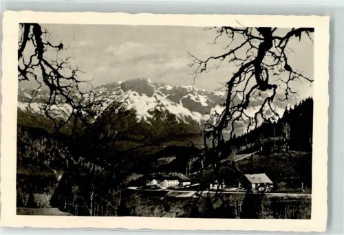 83471 W8240 Oberau b Berchtesgaden Foto AK Roßfeld Berggasthof Heißgebäck