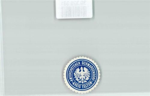 Schmargendorf Postwesen Amtsvorsteher Schmargendorf Kreis Teltow