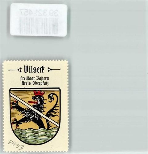 Vilseck Vignette Wappen Freistaat Bayern Kreis Oberpfalz