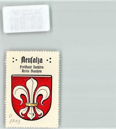 Neusalza-Spremberg Vignette Wappen Freistaat Sachsen Kreis Bautzen