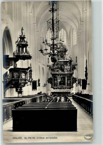 Malmö St. Petri Kyrka Interior Inneres Kirche