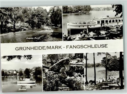 Fangschleuse Löcknitz Kanal Froschbrücke HO-Gasthaus Seeblick