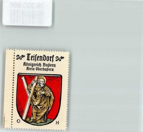 Teisendorf Wappen Kaffee Hag ca. 1920-1940 Heiliger Andreas Kreuz