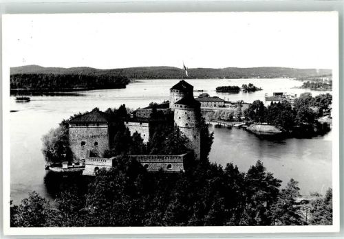 Savonlinna Olavinlinna Mittelalterliche Burg Fahne